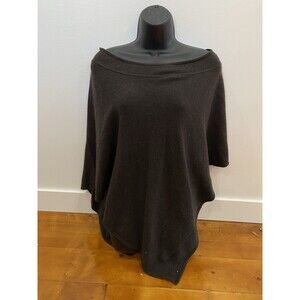 Celest Poncho 100% Cashmere Brown Lightweight One Size
